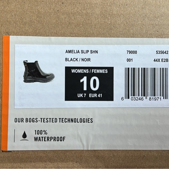 Bogs Black Women size 10 Waterproof Rain Boots - Picture 5 of 5